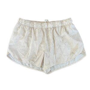 OLD NAVY Women’s Stretchtech 3” Inseam Cream/Grey Snakeskin Athletic Shorts